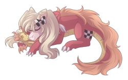 Size: 3500x2200 | Tagged: safe, artist:kikirdcz, derpibooru import, oc, oc:dracon checkered, dragon, lying down, plushie, prone, simple background, solo, transparent background