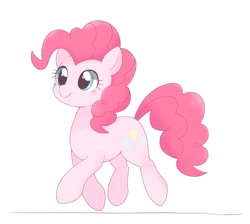 Size: 2048x1832 | Tagged: safe, artist:ginmaruxx, derpibooru import, pinkie pie, earth pony, cute, diapinkes, female, ponk, simple background, smiling, solo, trotting, white background