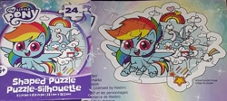 Size: 2859x1277 | Tagged: safe, derpibooru import, rainbow dash, pegasus, pony, my little pony: pony life, jigsaw puzzle, merchandise, official, puzzle, solo