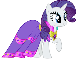 Size: 3913x3000 | Tagged: safe, artist:cloudyglow, derpibooru import, rarity, pony, unicorn, keep calm and flutter on, clothes, dress, element of generosity, female, high res, mare, simple background, solo, transparent background, vector