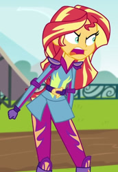 Size: 381x553 | Tagged: safe, derpibooru import, screencap, sunset shimmer, equestria girls, friendship games, cropped, solo