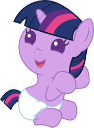 Size: 960x1307 | Tagged: safe, artist:mighty355, derpibooru import, twilight sparkle, pony, unicorn, baby, baby eyes, baby pony, babylight sparkle, cooing, cute, cute baby, diaper, diapered, female, filly, filly twilight sparkle, infant, infant twilight, newborn, newborn baby, newborn filly, newborn foal, newborn infant, open mouth, open smile, smiling, vector, white diaper, younger