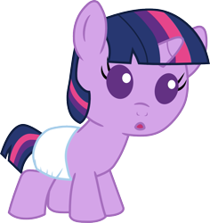 Size: 945x1000 | Tagged: safe, artist:mighty355, derpibooru import, twilight sparkle, pony, unicorn, :o, baby, baby eyes, baby pony, babylight sparkle, dawwww, diaper, female, filly, filly twilight sparkle, foal, infant, infant twilight, newborn, newborn baby, newborn filly, newborn foal, newborn infant, open mouth, vector, white diaper, younger