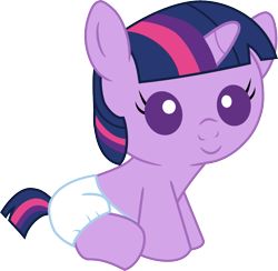 Size: 1125x1100 | Tagged: safe, artist:mighty355, derpibooru import, twilight sparkle, pony, unicorn, baby, baby eyes, baby pony, babylight sparkle, cute, cute baby, dawwww, diaper, female, filly, filly twilight sparkle, foal, infant, infant twilight, newborn, newborn baby, newborn filly, newborn foal, sitting, smiling, vector, white diaper, younger