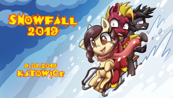 Size: 1024x577 | Tagged: safe, oc, oc only, poland, snow, snowfall ponymeet