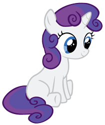 Size: 1500x1775 | Tagged: safe, derpibooru import, edit, rarity, sweetie belle, pony, fusion, palette swap, ponyar fusion, recolor, simple background, solo, transparent background, vector, vector edit