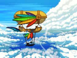 Size: 800x600 | Tagged: safe, artist:rangelost, derpibooru import, airship, cloud, cyoa:d20 pony, no pony, ocean, outdoors, ship, sky