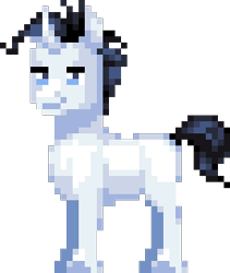 Size: 228x270 | Tagged: safe, artist:agdapl, derpibooru import, pony, unicorn, male, medic, pixel art, ponified, simple background, smiling, solo, stallion, team fortress 2, transparent background