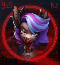 Size: 4452x4800 | Tagged: safe, artist:dashid, derpibooru import, oc, oc only, oc:ouija, pony, blood, solo