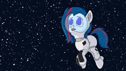 Size: 1920x1080 | Tagged: safe, artist:xppp1n, oc, oc:nasapone, female, mare, solo, space, spacesuit