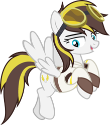 Size: 1401x1599 | Tagged: safe, artist:pegasski, derpibooru import, oc, oc only, oc:ruffian, pegasus, pony, clothes, female, goggles, mare, simple background, solo, transparent background