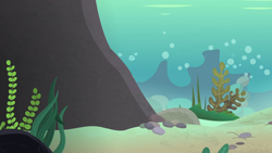 Size: 1280x720 | Tagged: safe, derpibooru import, screencap, surf and/or turf, algae, background, bubble, no pony, reef, rock, scenic ponyville, seaquestria, underwater