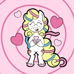 Size: 1000x1000 | Tagged: safe, artist:peachi_tea, derpibooru import, oc, oc:peachi, pony, love