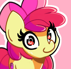 Size: 827x805 | Tagged: safe, artist:kindakismet, derpibooru import, apple bloom, earth pony, pony, adorabloom, cute, cutie mark, female, filly, solo, the cmc's cutie marks