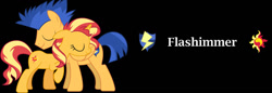 Size: 1280x441 | Tagged: safe, artist:thatusualguy06, artist:twilightsparklefan99, derpibooru import, flash sentry, sunset shimmer, pegasus, pony, unicorn, female, flashimmer, male, mare, shipping, stallion, straight