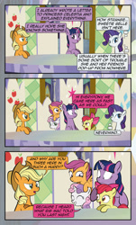 Size: 1920x3169 | Tagged: safe, artist:alexdti, derpibooru import, apple bloom, applejack, rarity, scootaloo, sweetie belle, twilight sparkle, twilight sparkle (alicorn), alicorn, pony, comic:quest for friendship, cutie mark crusaders