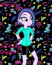 Size: 600x750 | Tagged: safe, artist:desireesamaniego, derpibooru import, starlight glimmer, equestria girls, '90s, clothes, ear piercing, earring, jewelry, piercing, shorts