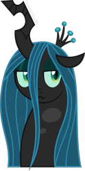 Size: 2628x5279 | Tagged: safe, artist:thatusualguy06, derpibooru import, queen chrysalis, changeling, changeling queen, .svg available, :3, bust, chrysalis day, female, high res, simple background, solo, transparent background, vector