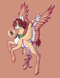 Size: 1280x1640 | Tagged: safe, artist:tinasivint, derpibooru import, oc, pegasus, pony, colored wings, female, mare, multicolored wings, solo, wings