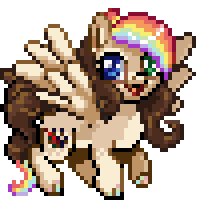 Size: 200x200 | Tagged: safe, artist:avui, derpibooru import, oc, oc only, pegasus, animated, flying, icon, pixel art, solo