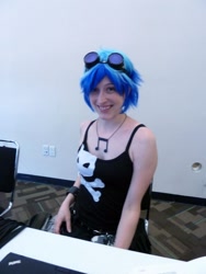 Size: 600x800 | Tagged: safe, derpibooru import, dj pon-3, vinyl scratch, human, bronycon, bronycon 2012, clothes, cosplay, costume, irl, irl human, jewelry, necklace, photo