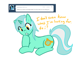 Size: 1080x900 | Tagged: safe, artist:azure-doodle, derpibooru import, lyra heartstrings, pony, ask, sexually confused lyra, solo, tumblr