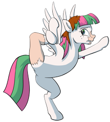 Size: 1081x1200 | Tagged: safe, artist:acesential, artist:tf-sential, blossomforth, pegasus, transformation