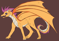 Size: 1280x898 | Tagged: safe, artist:mavericksinferno, derpibooru import, scootaloo, dragon, dragoness, dragonified, female, scootadragon, solo, species swap, wings