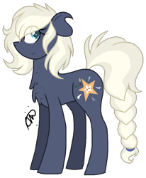 Size: 1067x1296 | Tagged: safe, artist:gallantserver, derpibooru import, oc, oc:pixie core, earth pony, pony, female, magical lesbian spawn, mare, offspring, parent:applejack, parent:oc:silverlay, parents:canon x oc, parents:silverjack, simple background, solo, transparent background