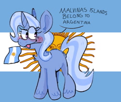 Size: 897x755 | Tagged: safe, edit, editor:anonymous, editor:unofficial edits thread, trixie, pony, unicorn, argentina, argentina is white, great and powerful, image, jpeg, pride
