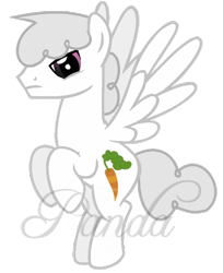 Size: 472x579 | Tagged: safe, artist:ipandacakes, artist:twiily-bases, derpibooru import, angel bunny, pegasus, pony, ponified, ponified pony pets, simple background, solo, species swap, transparent background, vector, watermark