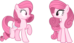 Size: 1249x729 | Tagged: safe, artist:guruyunus17, derpibooru import, oc, oc only, oc:annisa trihapsari, earth pony, pony, alternate hairstyle, base used, duo, duo female, earth pony oc, female, mare, not rarity, simple background, transparent background, vector