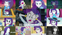 Size: 1280x721 | Tagged: safe, derpibooru import, edit, edited screencap, editor:quoterific, screencap, rarity, better together, epic fails (equestria girls), eqg summertime shorts, equestria girls, equestria girls (movie), fomo, friendship games, inclement leather, legend of everfree, lost and found, make up shake up, mirror magic, rainbow rocks, rarity investigates: the case of the bedazzled boot, spring breakdown, sunset's backstage pass!, the other side, spoiler:eqg specials, black and white, bracelet, camp everfree outfits, clothes, crying, cute, eyes closed, fall formal outfits, female, geode of shielding, grayscale, hairpin, jewelry, magical geodes, makeup, marshmelodrama, monochrome, raribetes, rarity being rarity, rarity investigates (eqg): trixie, rarity is a marshmallow, rarity peplum dress, running makeup, shocked, shocked expression, smiling, solo, swimsuit