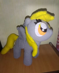 Size: 1080x1350 | Tagged: safe, artist:jbond, derpibooru import, derpy hooves, pony, handmade, irl, photo, photography, plushie