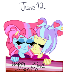 Size: 2301x2533 | Tagged: safe, artist:bigpurplemuppet99, derpibooru import, kiwi lollipop, supernova zap, equestria girls, female, kiwinova, lesbian, shipping