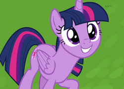 Size: 1500x1080 | Tagged: safe, derpibooru import, screencap, twilight sparkle, twilight sparkle (alicorn), alicorn, pony, father knows beast, cropped, cute, female, mare, raised hoof, raised leg, smiling, solo, teeth, twiabetes