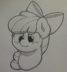 Size: 1280x1361 | Tagged: safe, artist:ljdamz1119, derpibooru import, apple bloom, female, filly, solo, traditional art