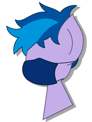 Size: 3024x4032 | Tagged: safe, artist:mozilla-art, derpibooru import, oc, oc only, oc:mozilla, pony, bust, face mask, male, mask, shadow, simple background, stallion, transparent background