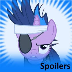 Size: 250x250 | Tagged: safe, derpibooru import, edit, twilight sparkle, twilight twinkle, unicorn twilight, pony, unicorn, derpibooru, eyepatch, future twilight, meta, spoiler image, spoilered image joke