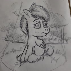 Size: 3024x3024 | Tagged: safe, artist:thegreatmewtwo, derpibooru import, scootaloo, in the dark, monochrome, solo