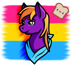 Size: 1500x1380 | Tagged: safe, artist:deathtoaster, derpibooru import, oc, pony, commission, pansexual, pansexual pride flag, pride, pride flag, ych result, your character here