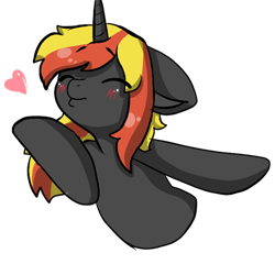 Size: 512x512 | Tagged: safe, artist:alex69vodka, derpibooru import, oc, oc only, oc:java, pony, unicorn, air kiss, blushing, bust, eyes closed, female, heart, simple background, sticker, transparent background