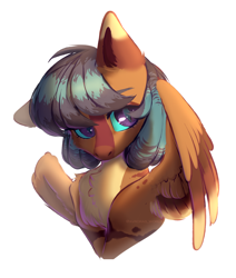Size: 2800x3300 | Tagged: safe, artist:avroras_world, derpibooru import, oc, oc only, pegasus, pony, cute, female, mare, pegasus oc, request, requested art, wings