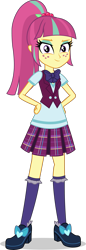 Size: 1139x3311 | Tagged: safe, artist:sebisscout1997, derpibooru import, sour sweet, equestria girls, friendship games, bowtie, clothes, crystal prep academy, crystal prep academy uniform, crystal prep shadowbolts, female, freckles, looking at you, pleated skirt, ponytail, school uniform, simple background, skirt, smiling, smug, transparent background, vector