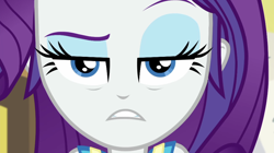 Size: 1920x1075 | Tagged: safe, derpibooru import, screencap, rarity, better together, equestria girls, holidays unwrapped, o come all ye squashful, rarity is not amused, solo, unamused