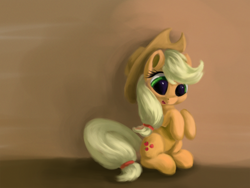 Size: 3000x2250 | Tagged: safe, artist:flusanix, derpibooru import, applejack, earth pony, pony, cute, female, jackabetes, sitting, solo