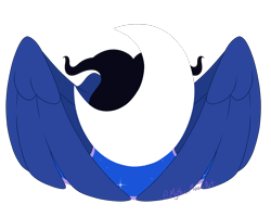 Size: 1250x1000 | Tagged: safe, artist:mythicmoonart, derpibooru import, princess luna, cutie mark, cutie mark only, no pony, simple background, transparent background, wings