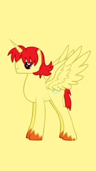 Size: 828x1472 | Tagged: safe, artist:jesse220, derpibooru import, oc, alicorn, cutie mark, red mane