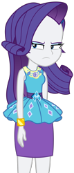 Size: 1339x3141 | Tagged: safe, artist:sketchmcreations, derpibooru import, rarity, equestria girls, equestria girls series, holidays unwrapped, spoiler:eqg series (season 2), bracelet, clothes, dashing through the mall, female, frown, geode of shielding, jewelry, magical geodes, rarity is not amused, rarity peplum dress, simple background, skirt, transparent background, unamused, vector