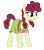 Size: 2180x2495 | Tagged: safe, artist:three uncle, derpibooru import, hilly hooffield, earth pony, pony, the hooffields and mccolts, background pony, bow, clothes, female, frown, hair bow, hooffield family, mare, pigtails, pose, simple background, solo, vector